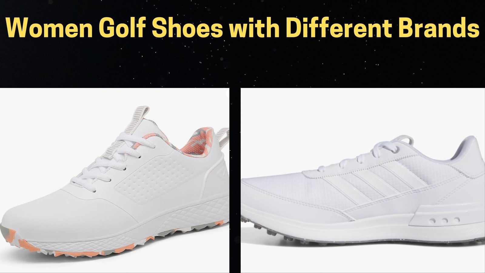 Different types of women golf shoes