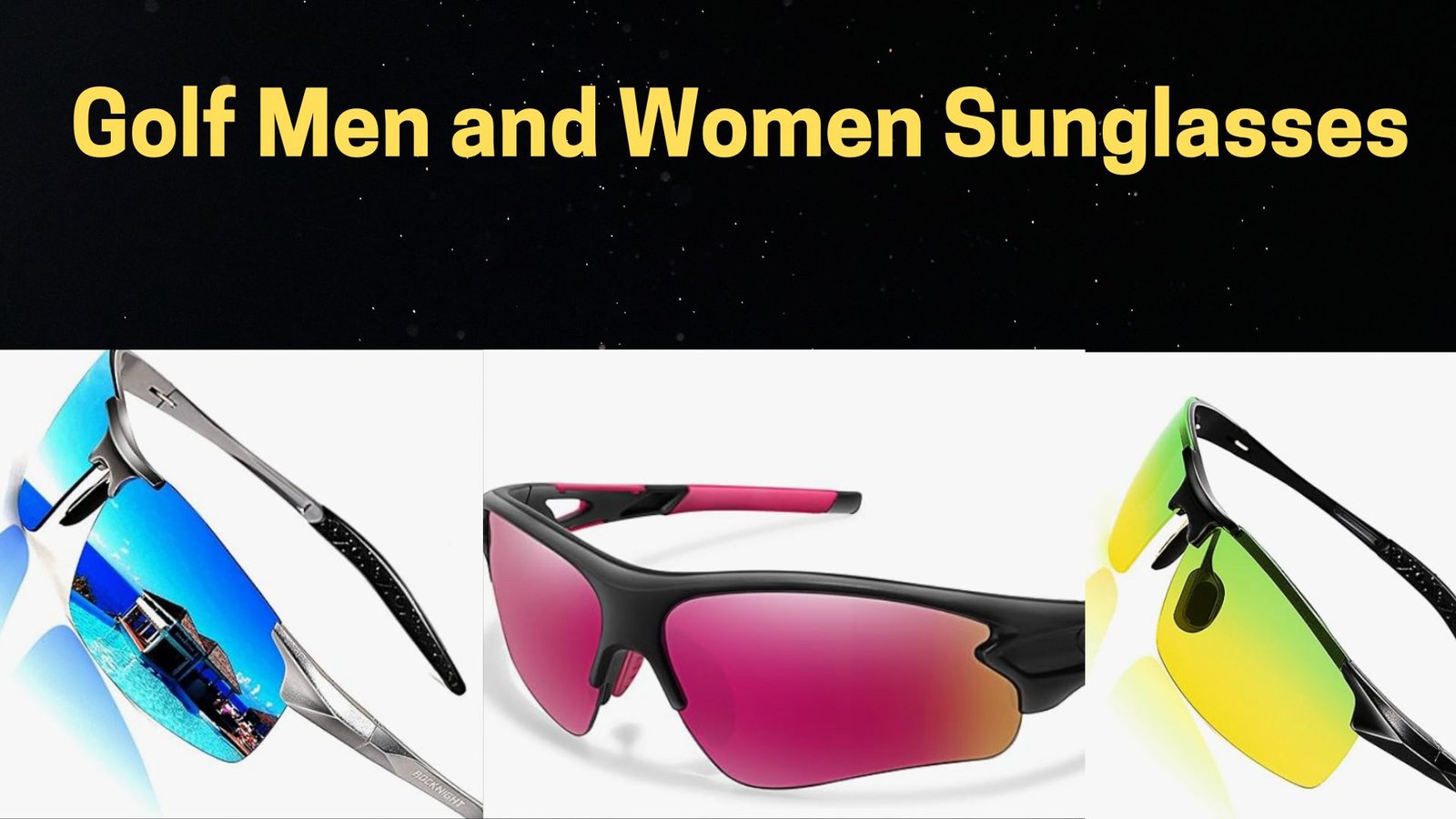 Golf sunglasses for men and women