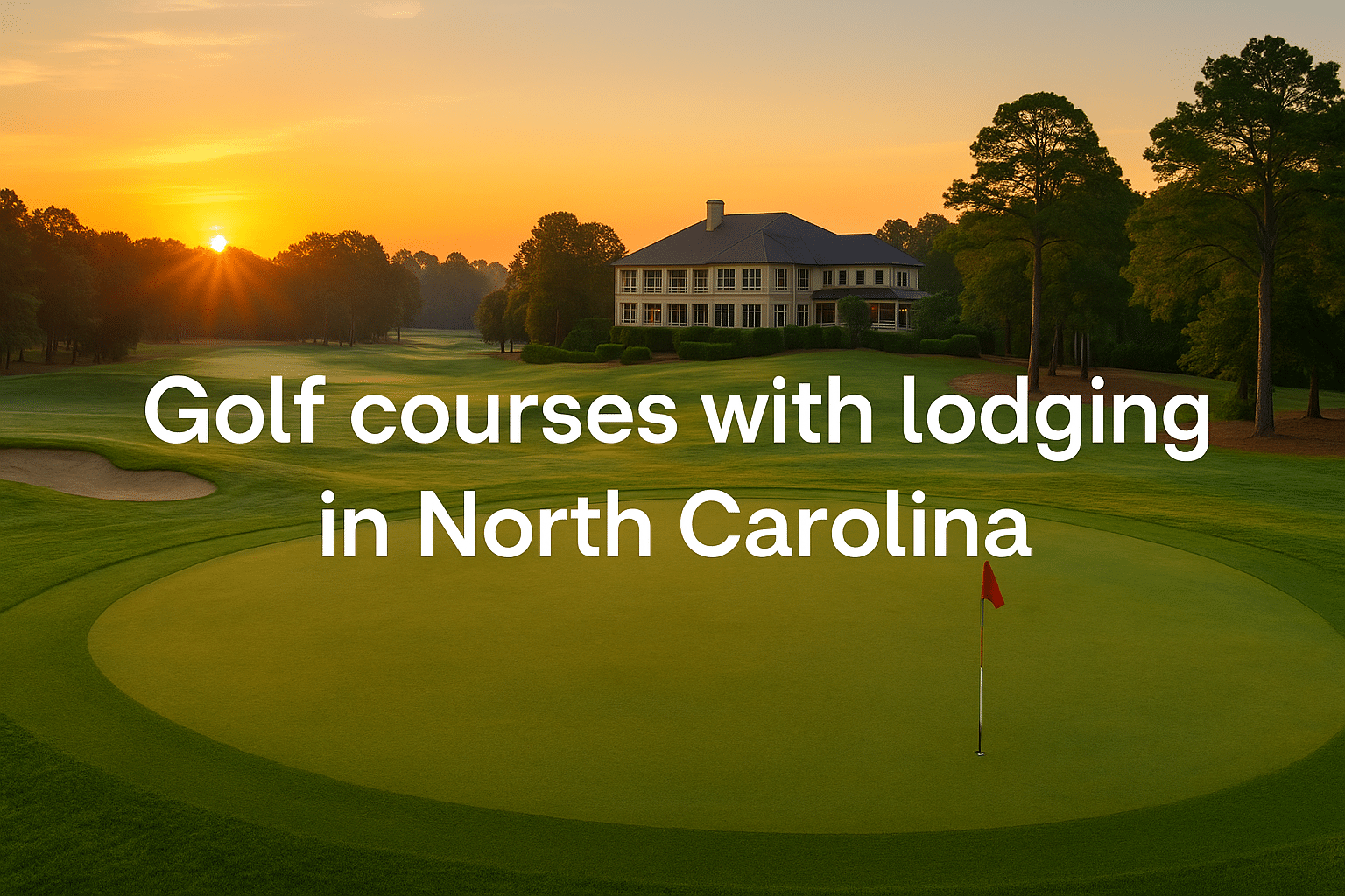 Golf courses with lodging in North Carolina.